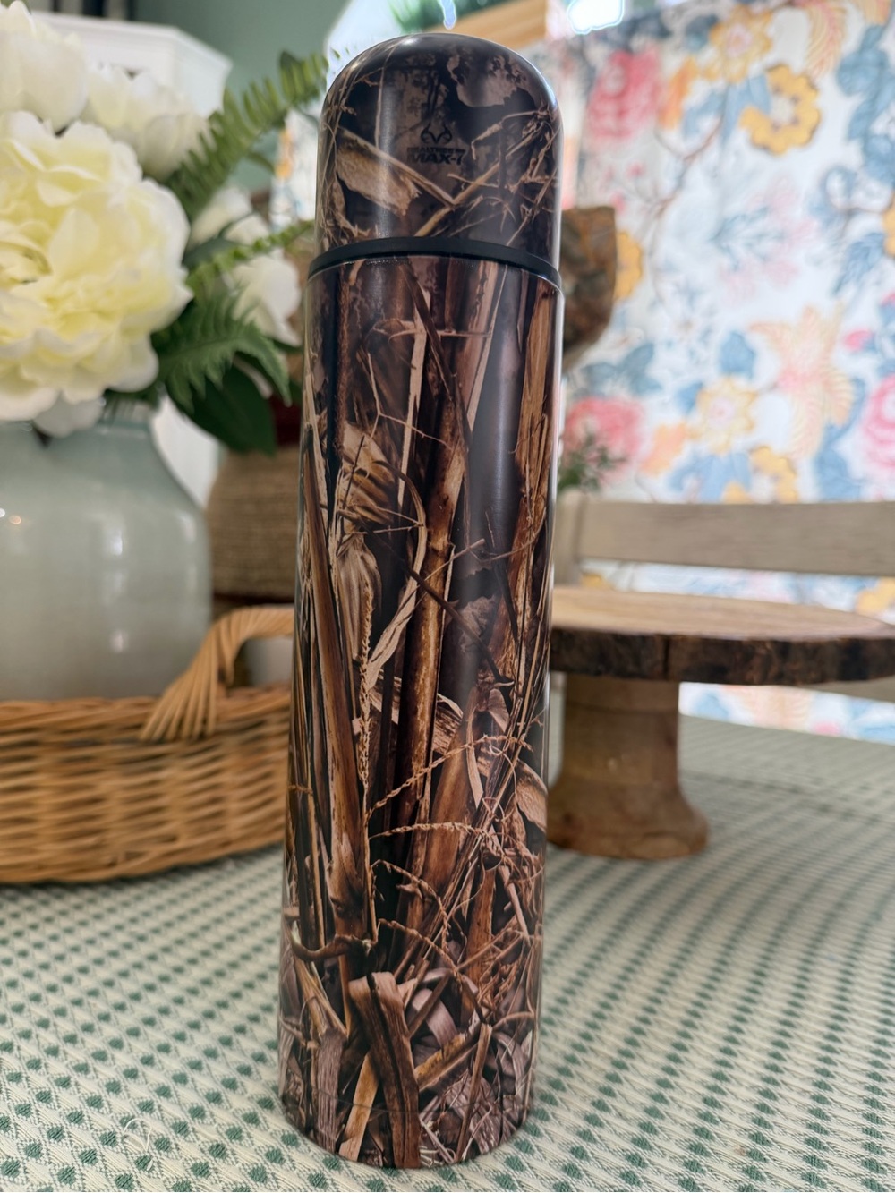 New Real Tree Camouflage Stainless Steel Thermos Hot Cold Hunting Camping 25oz N